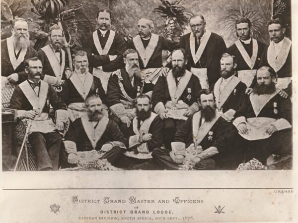 District Grand Master and his Officers taken in 1878